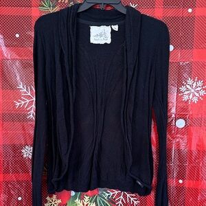 Anthropologie Angel Of The North Black Women's Cardigan